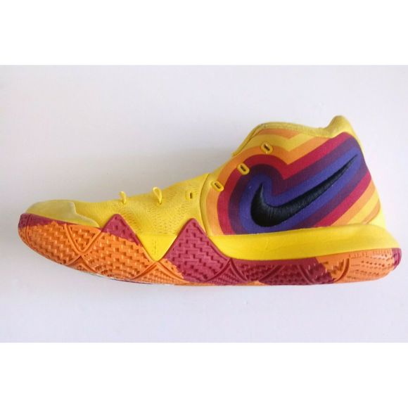 Nike Kyrie 4 70s Decade Amarillo Red Orange White - Picture 3 of 10